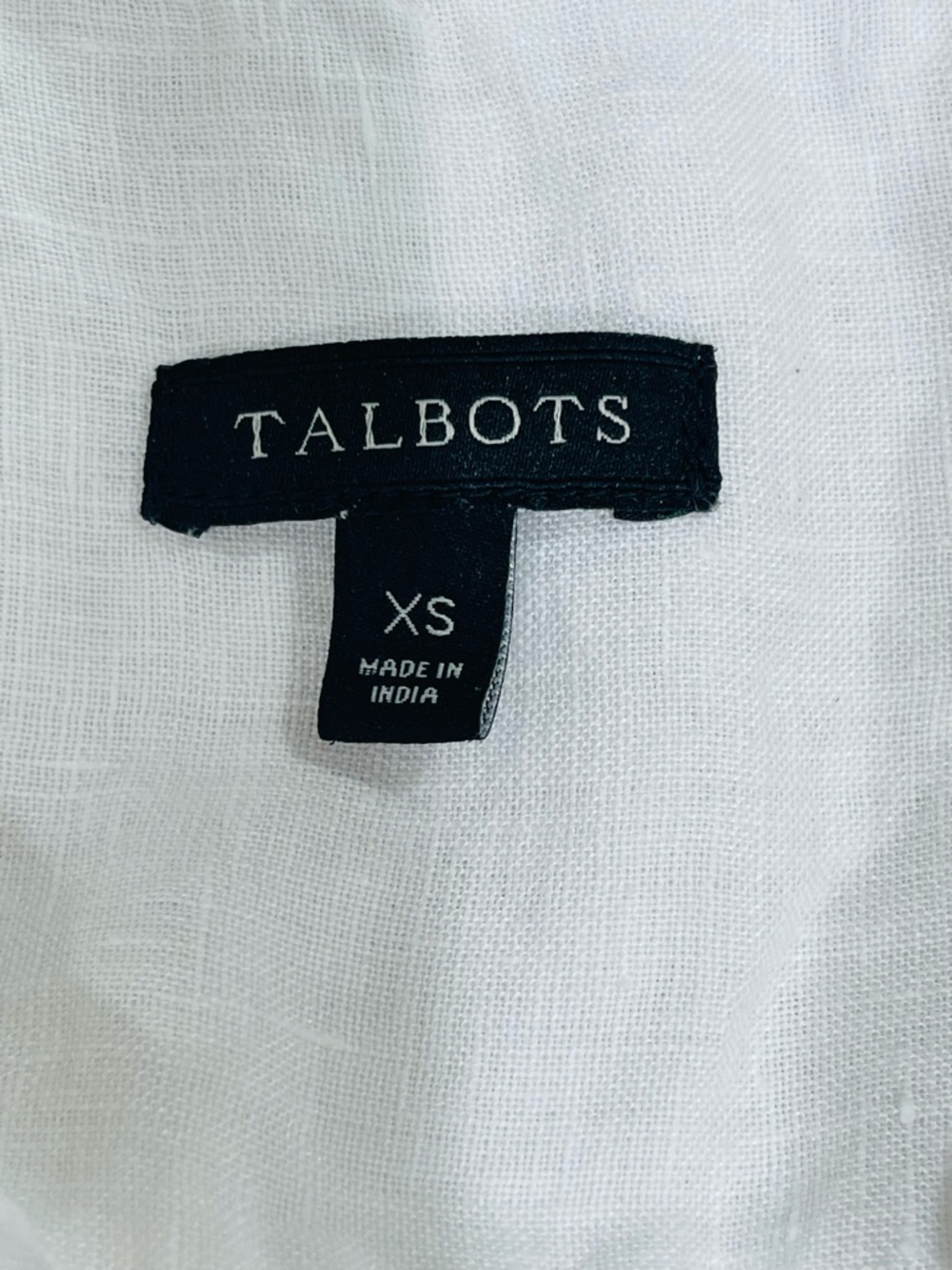 Talbots White Linen “Camp Shirt” - Picture 9 of 10